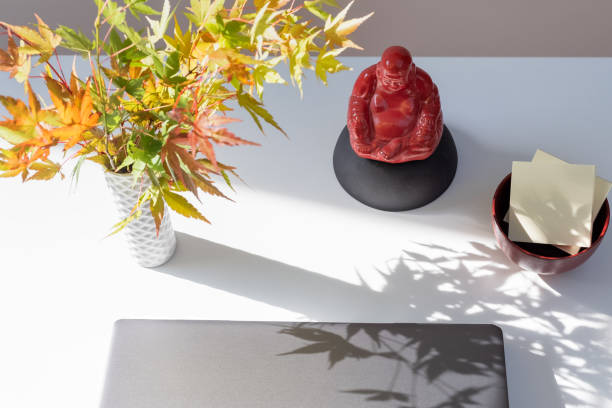 Feng shui inspired workspace visual